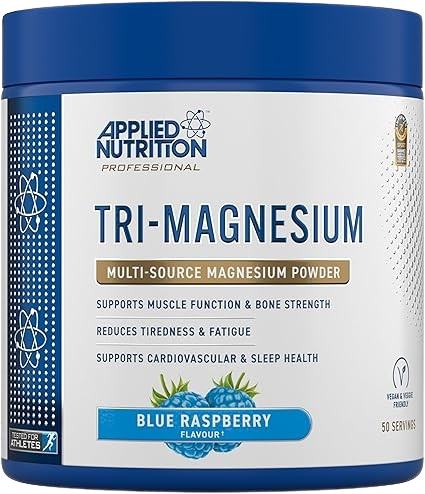 Applied Nutrition TRI-MAGNESIUM Multi Source Magnesium Powder 200g 50 servings