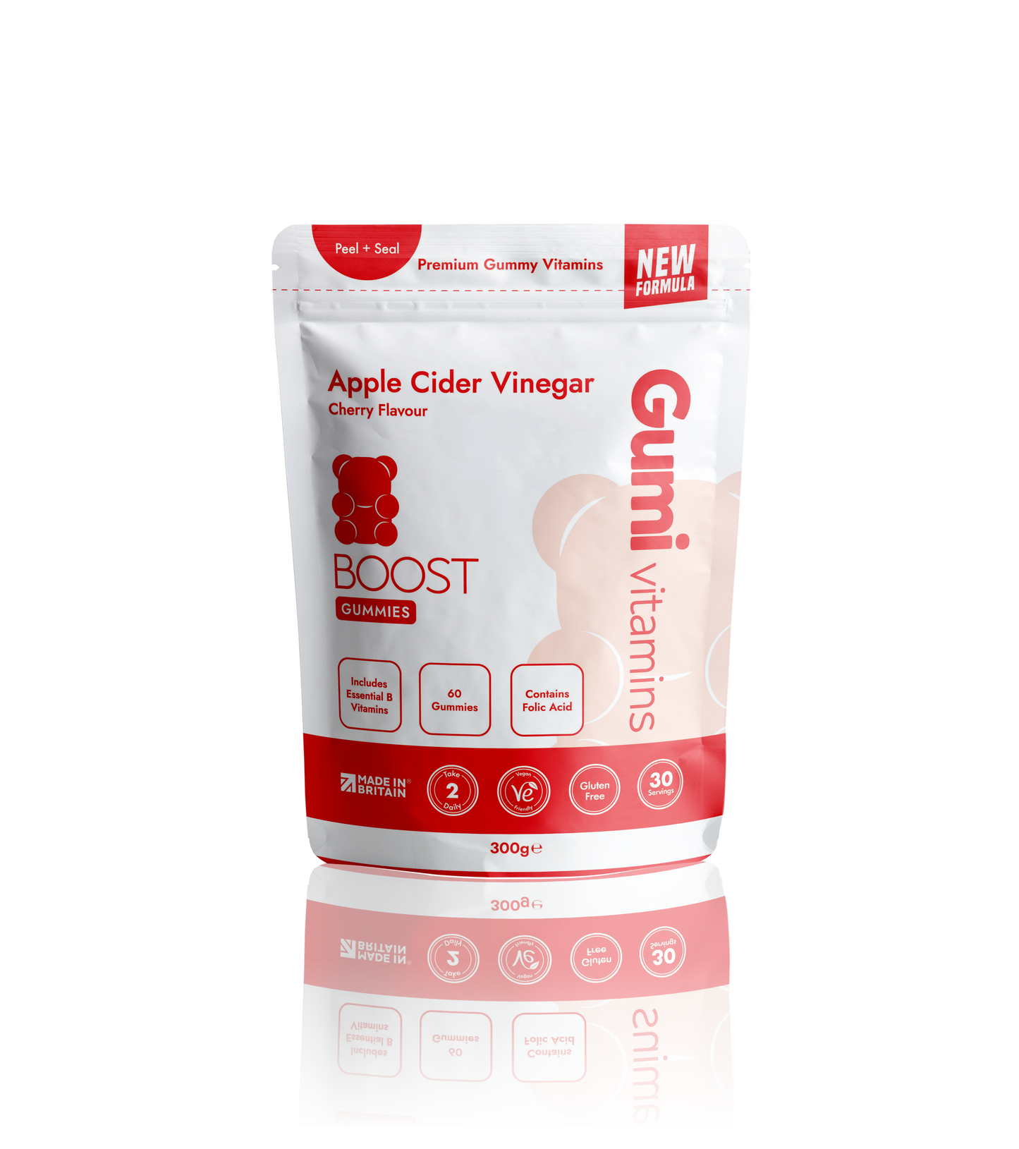 GUMI BOOST APPLE CIDER VINEGAR GUMMIES 30 servings