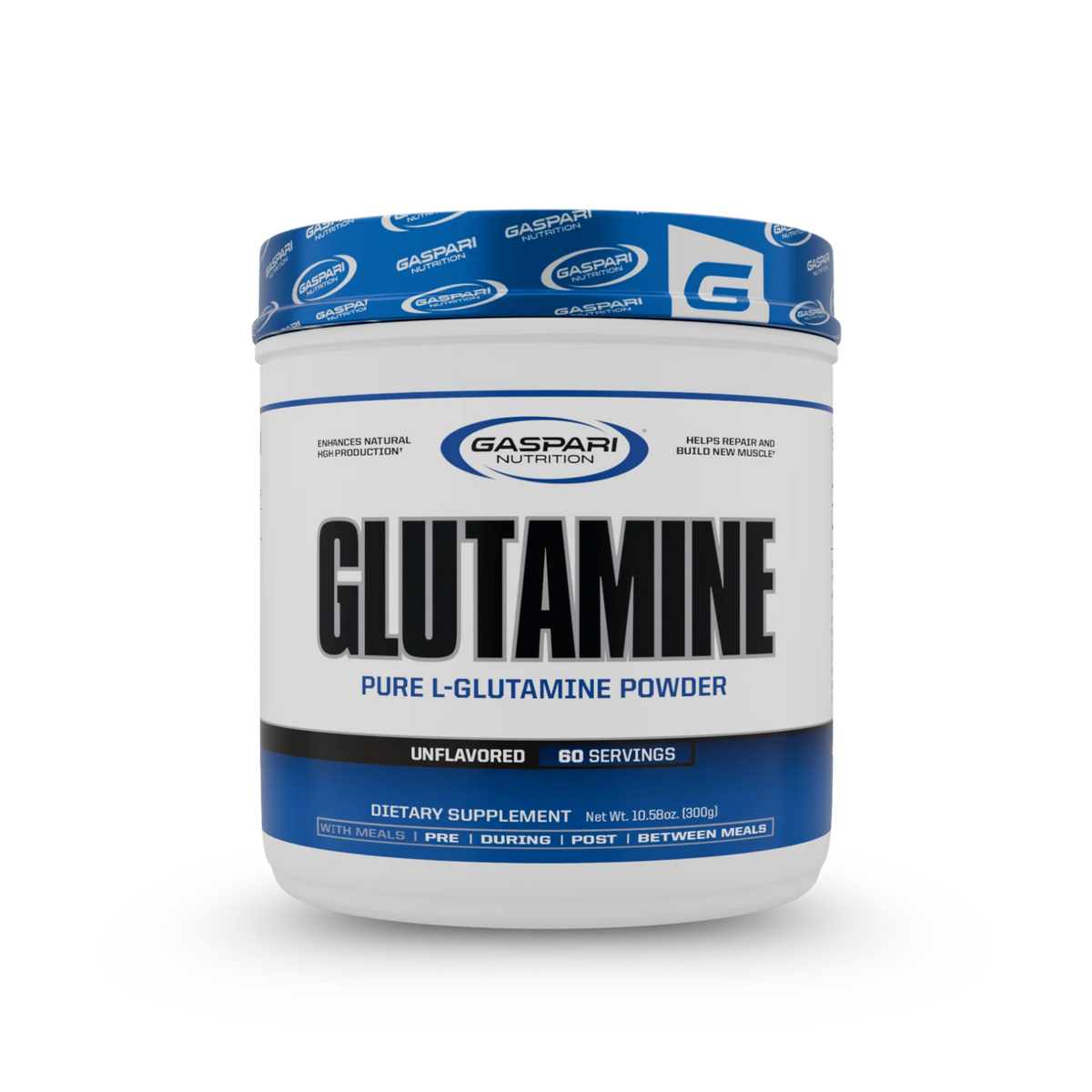 GASPARI NUTRITION GLUTAMINE PURE L GLUTAMINE POWDER 300g tub 60 servings