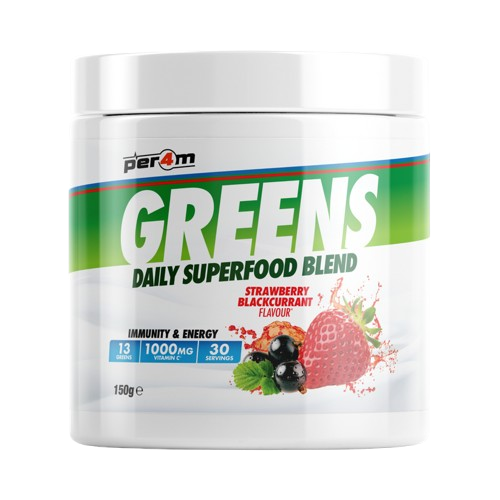 PER4M GREENS DAILY SUPERFOOD BLEND 150g Tub 30 Servings
