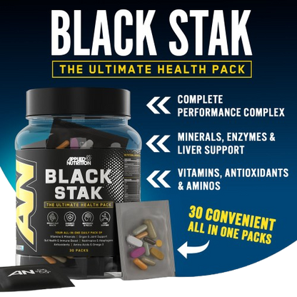Applied Nutrition BLACK STAK The Ultimate Health Pack 30 packs 30 servings