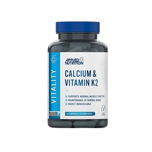 APPLIED NUTRITION CALCIUM + VITAMIN K2 60 Capsules 30 Servings