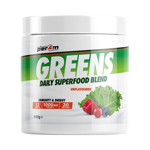 PER4M GREENS DAILY SUPERFOOD BLEND 150g Tub 30 Servings