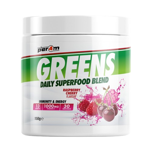 PER4M GREENS DAILY SUPERFOOD BLEND 150g Tub 30 Servings