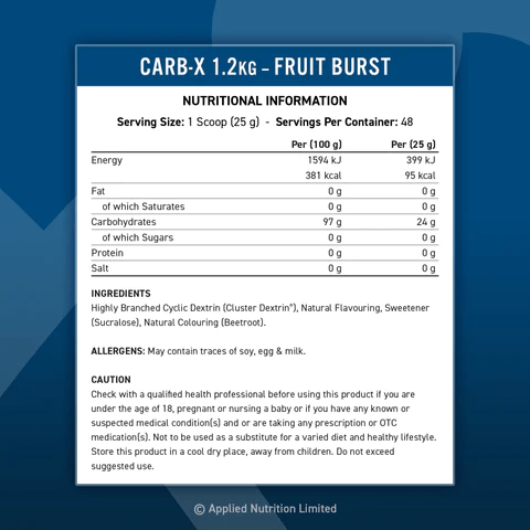 Applied Nutrition CARB X 1.2kg 48 servings