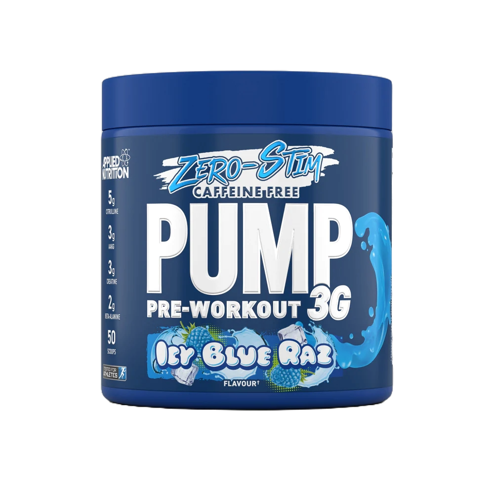 Applied Nutrition PUMP ZERO 3G Zero-Stim Pre-Workout 375g 25 Servings