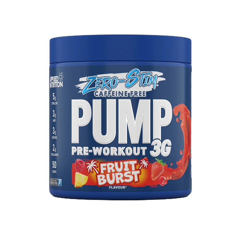 Applied Nutrition PUMP ZERO 3G Zero-Stim Pre-Workout 375g 25 Servings