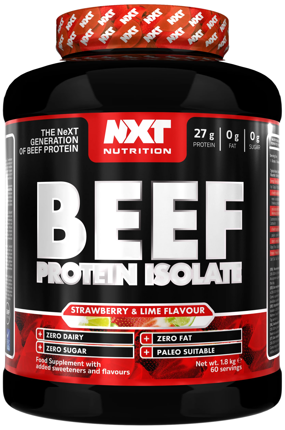NXT NUTRITION BEEF PROTEIN ISOLATE 1.8kg tub 60 servings