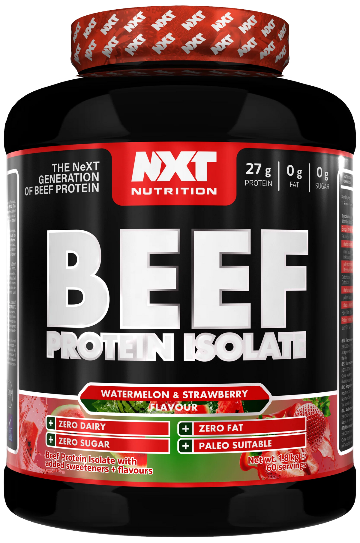 NXT NUTRITION BEEF PROTEIN ISOLATE 1.8kg tub 60 servings