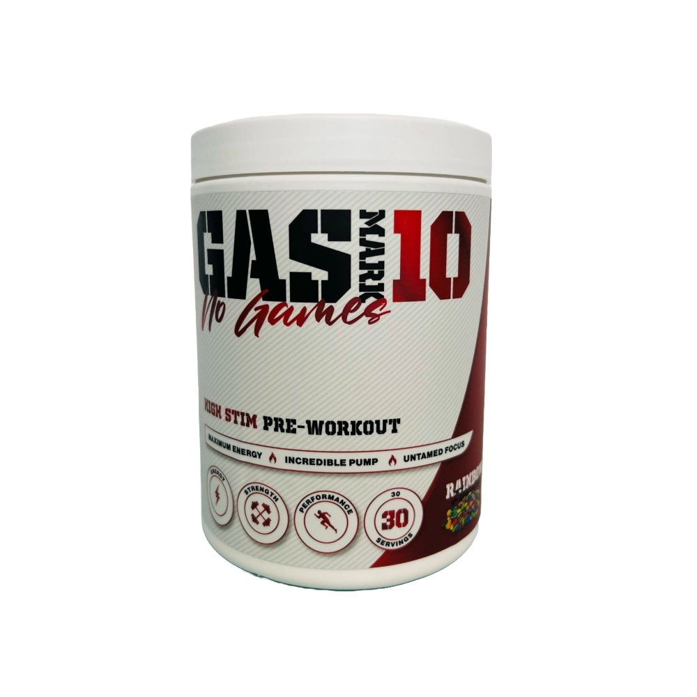 GAS MARK 10 No Games Stim Pre-Workout 615g 30 servings