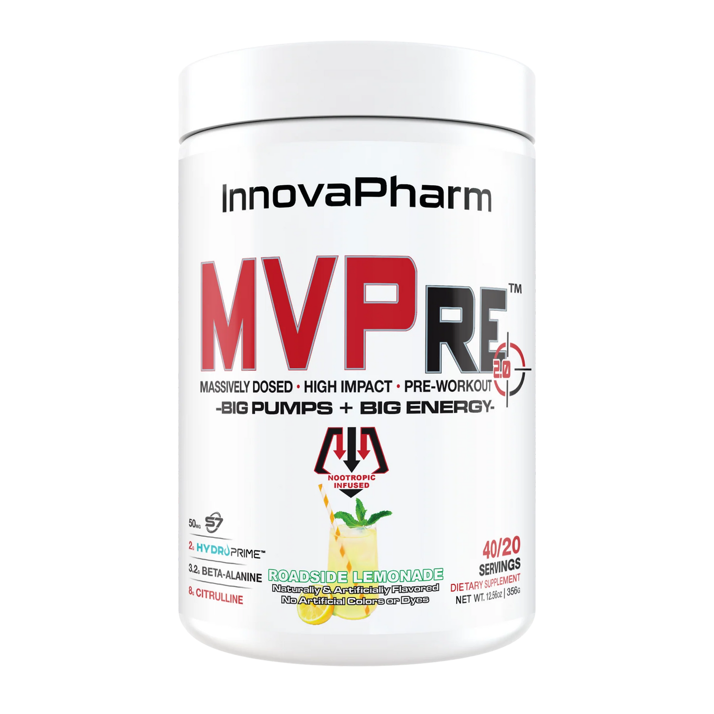 InnovaPharm MVPre Pre-Workout 356g 40/20 servings