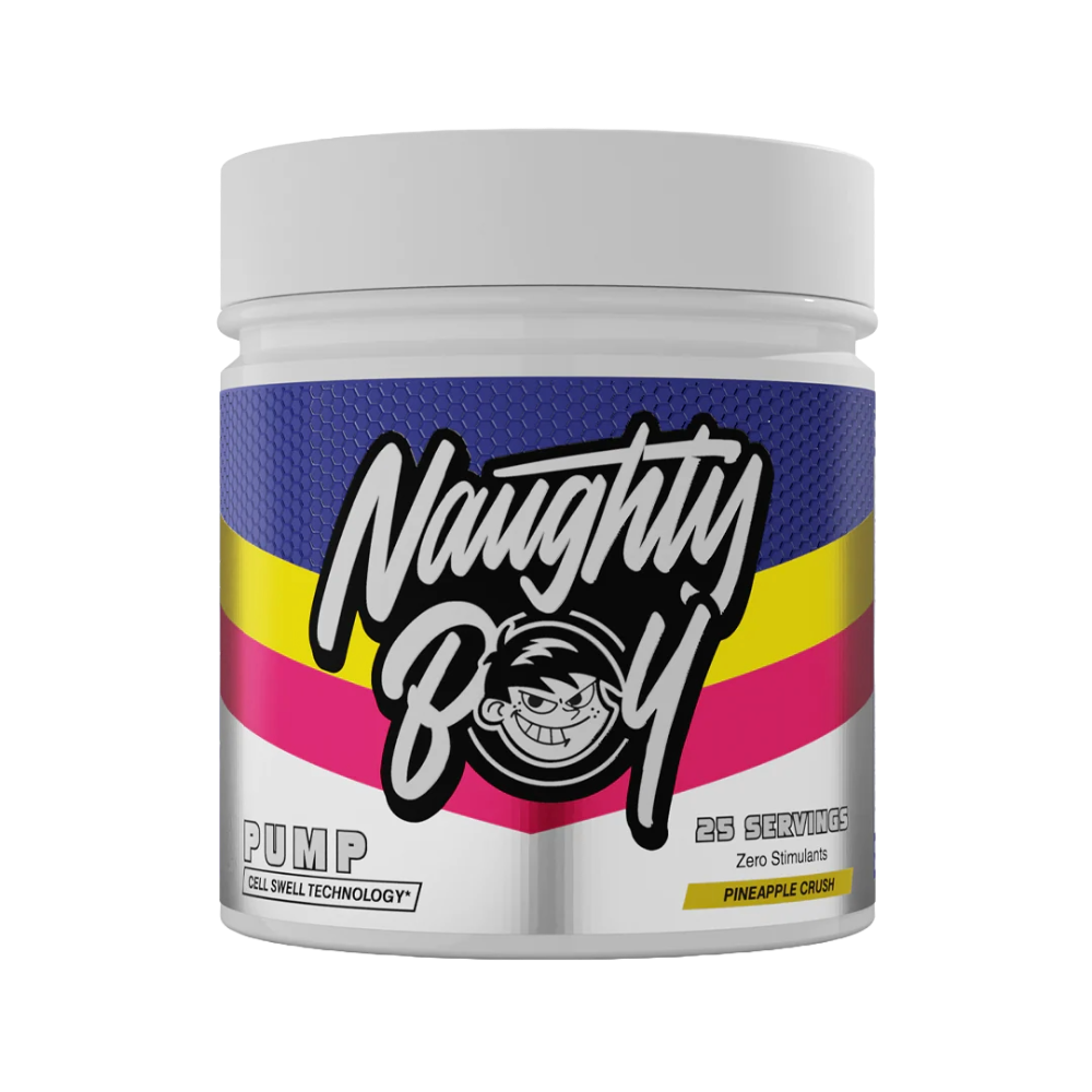 Naughty Boy PUMP Stim Free Pre-Workout 400g 25 Servings