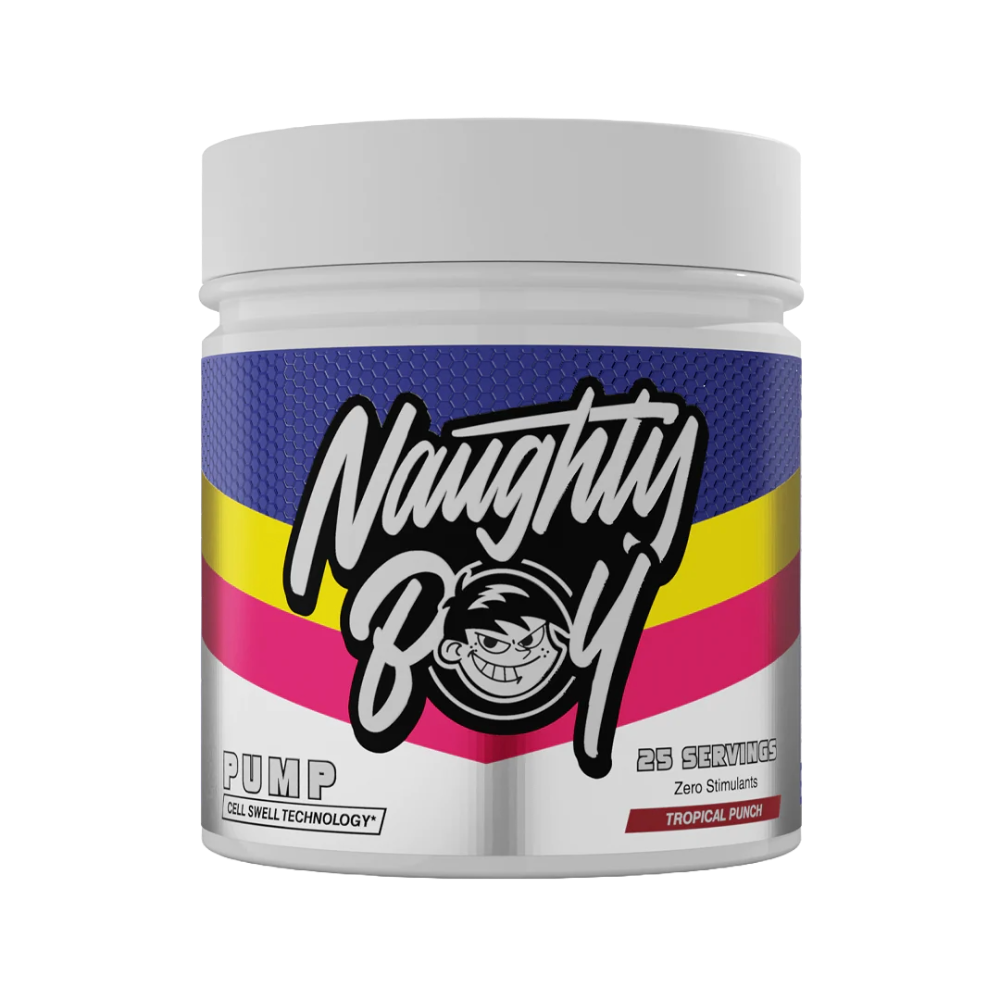 Naughty Boy PUMP Stim Free Pre-Workout 400g 25 Servings