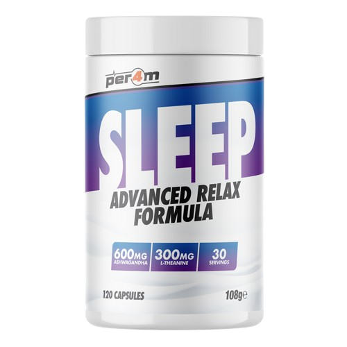 PER4M SLEEP ADVANCED RELAX FORMULA 120 capsules 108g tub 30 servings
