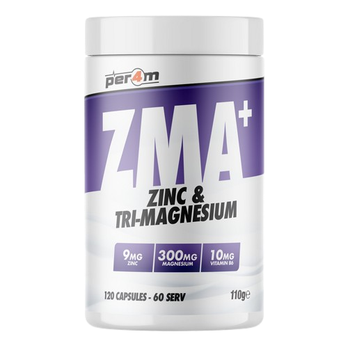 PER4M ZMA + zinc and Tri Magnesium 110g 120 capsules 60 servings