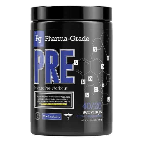 PHARMA GRADE INTENSE PRE WORKOUT 380g Tub 40/20 Servings
