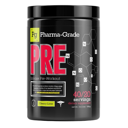 PHARMA GRADE INTENSE PRE WORKOUT 380g Tub 40/20 Servings