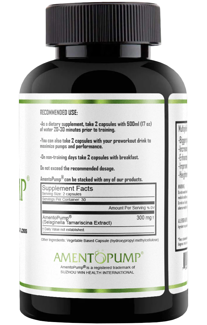 PEAK PERFORMANCE LABS AMENTOPUMP 60 Capsules 30 Servings